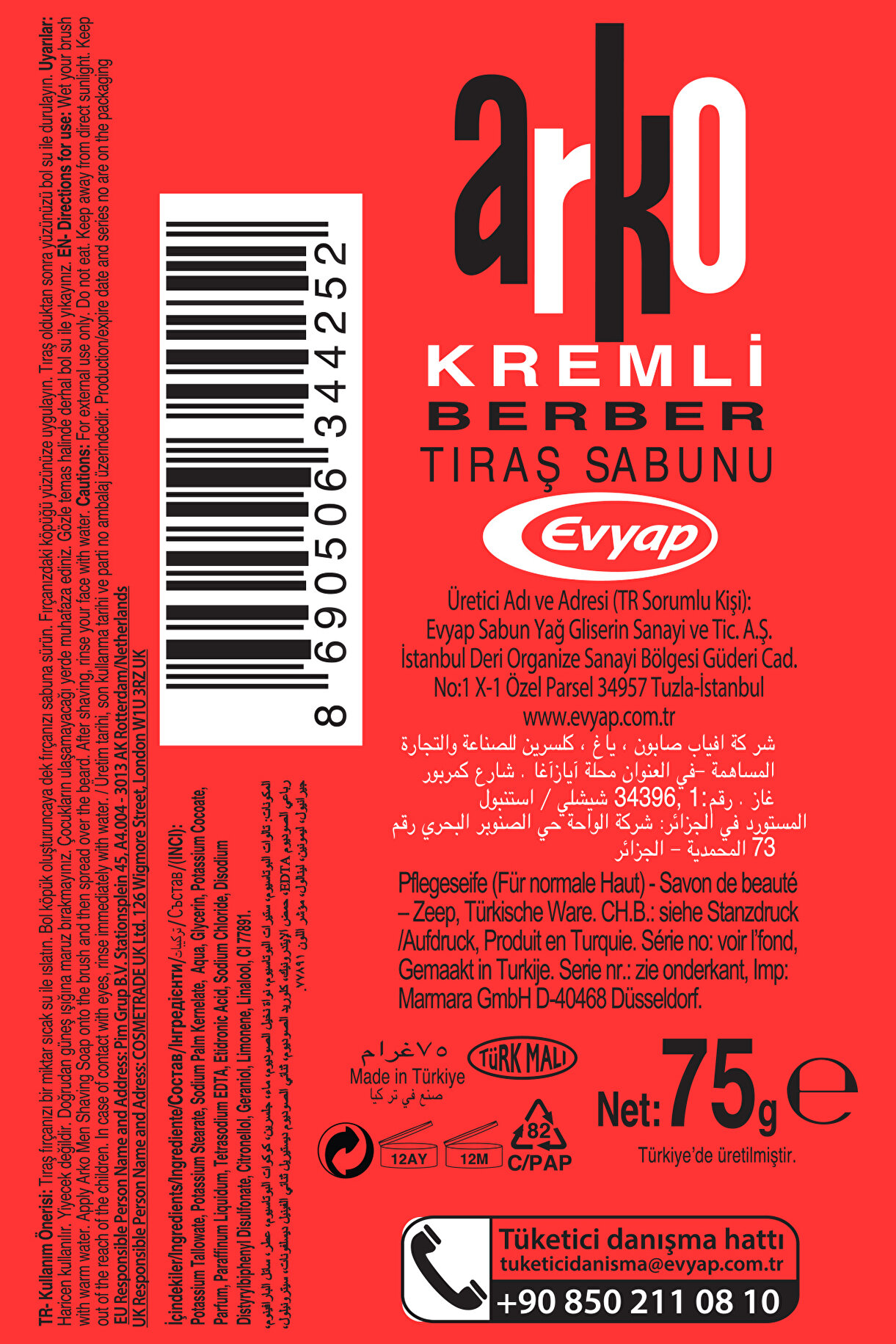 resimler/genel/Arko Tıraş Sabunu 2x75gr