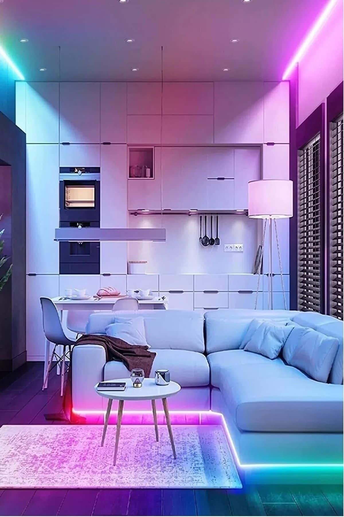 resimler/genel/RGB 5 Metre Kumandalı Şerit LED Işık 