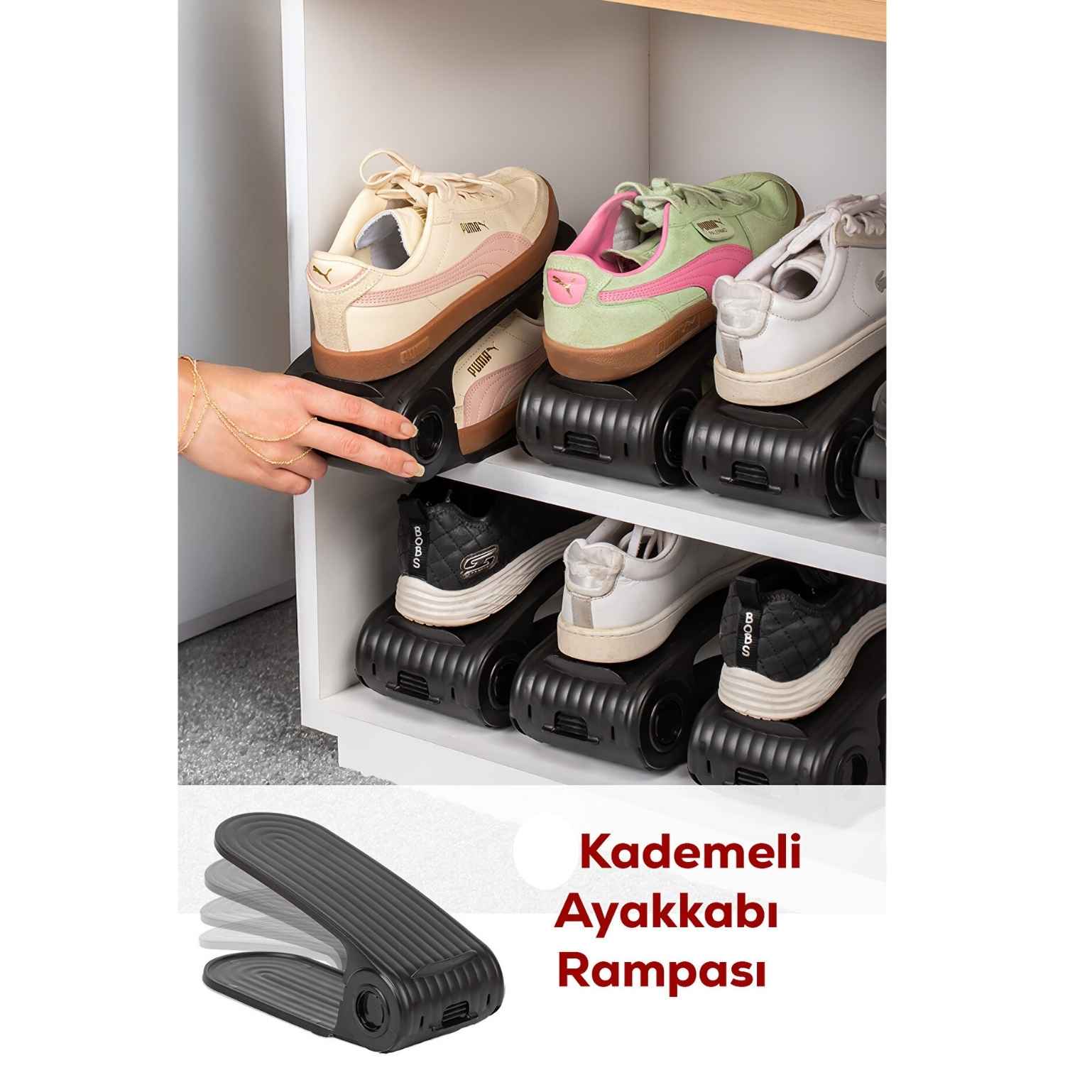 resimler/genel/VİOLET Ayarlanabilir Kademeli Ayakkabı Rampası 6 Adet