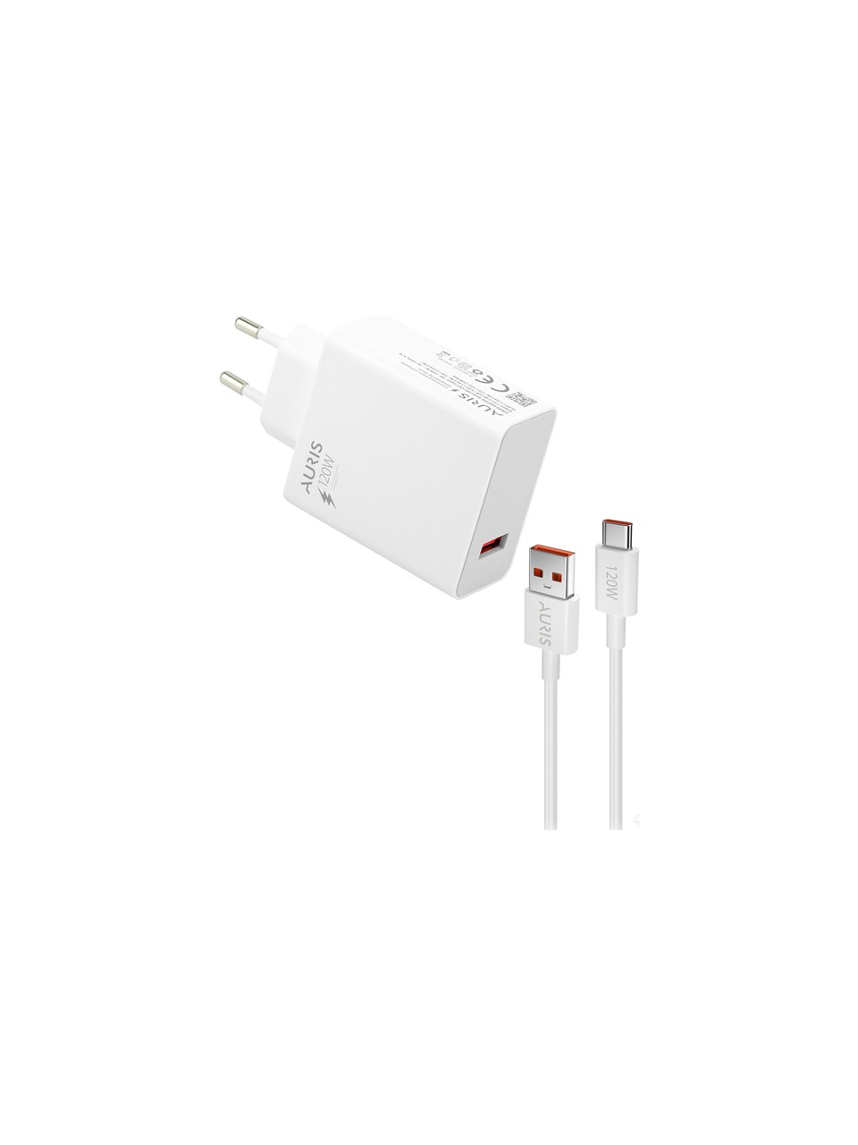 Auris 120W USB-A Type-C Hızlı Şarj Adaptörü ve Kablo Seti