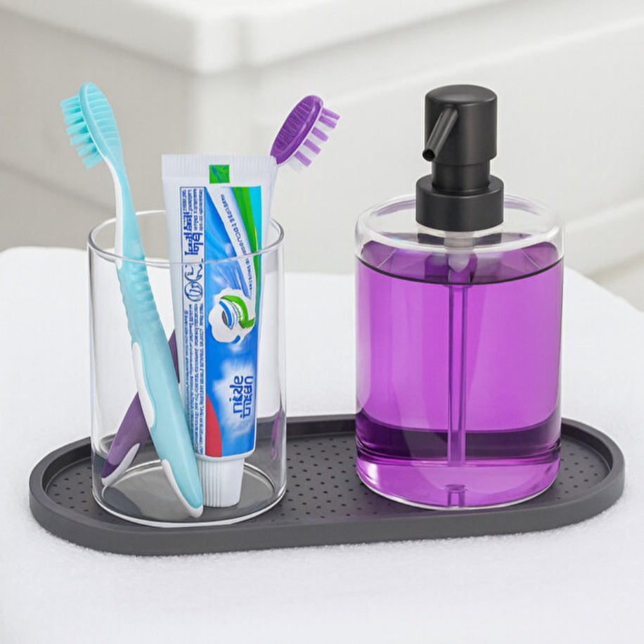 resimler/genel/Baysa Oval Silikon Düz Yağdanlık ve Sabunluk Altı