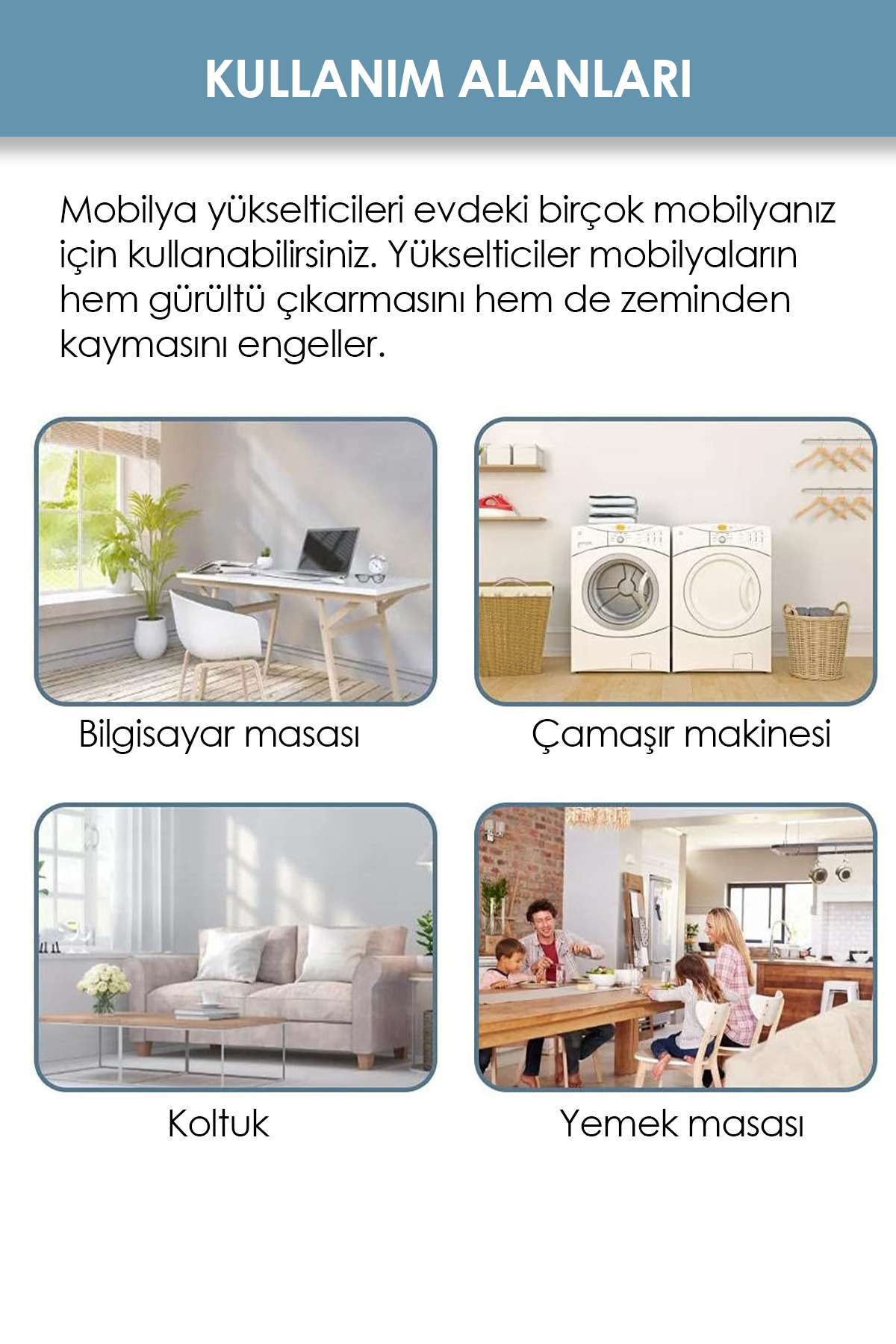 resimler/genel/Kaydırmaz Titreşim Önleyici Yükseltici Eşya Ayakları 4 Adet