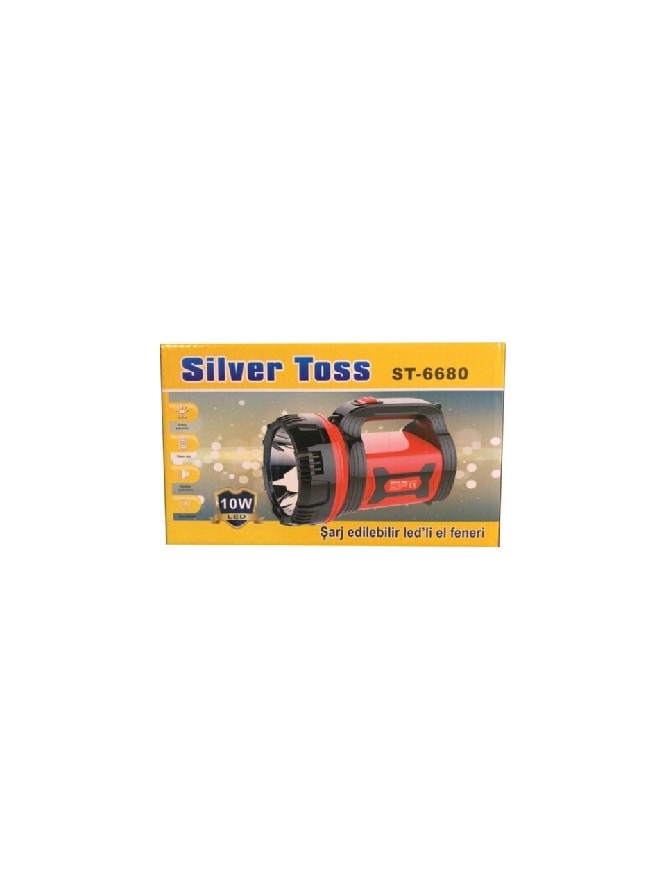 Silver Toss Şarj Edilebilir LED El Feneri 10W
