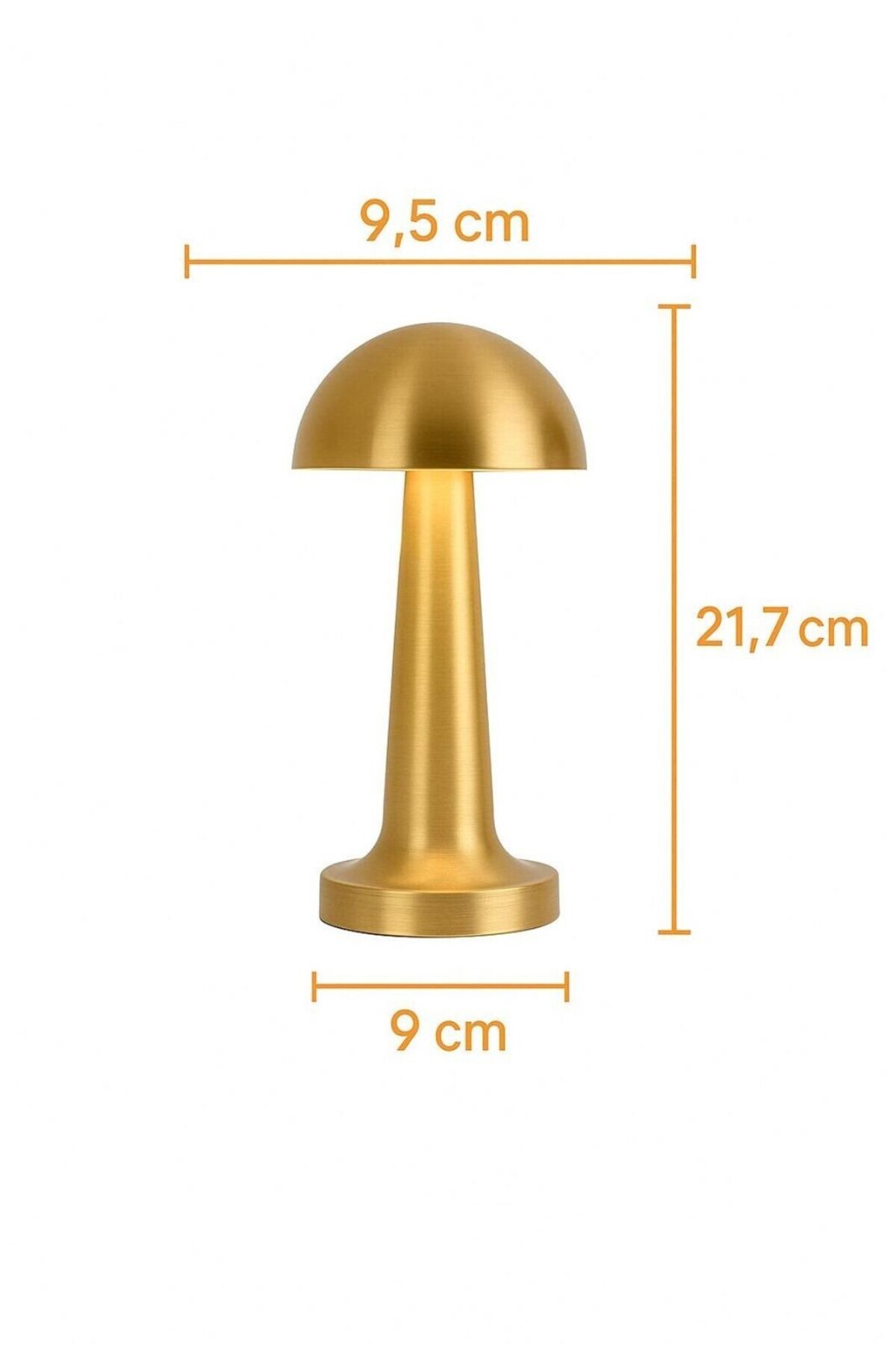 resimler/genel/Mantar Gold Retro Dokunmatik LED Masa Lambası