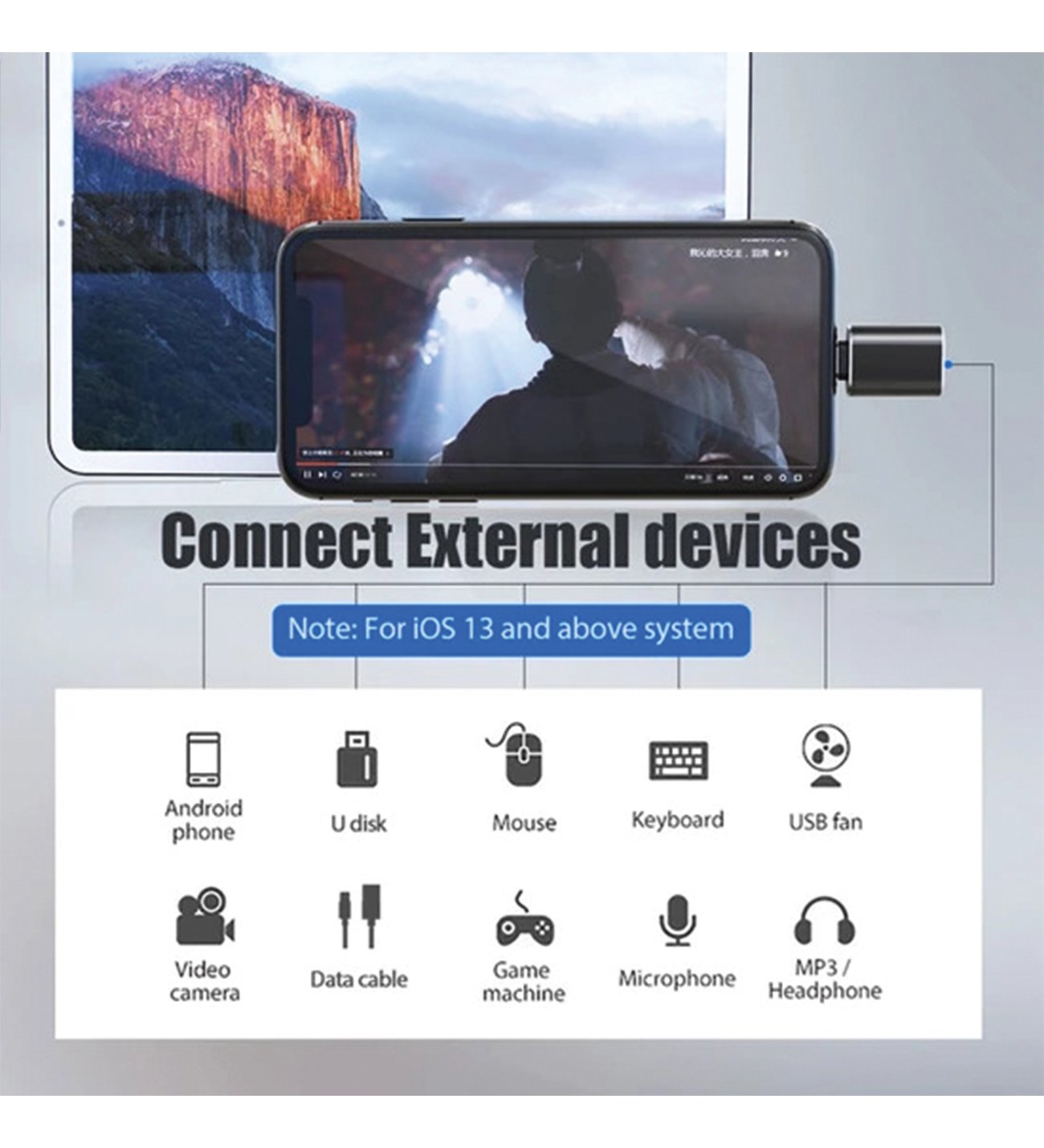 resimler/genel/Subzero İPHONE Lightning to USB-A 3.0 OTG Dönüştürücü
