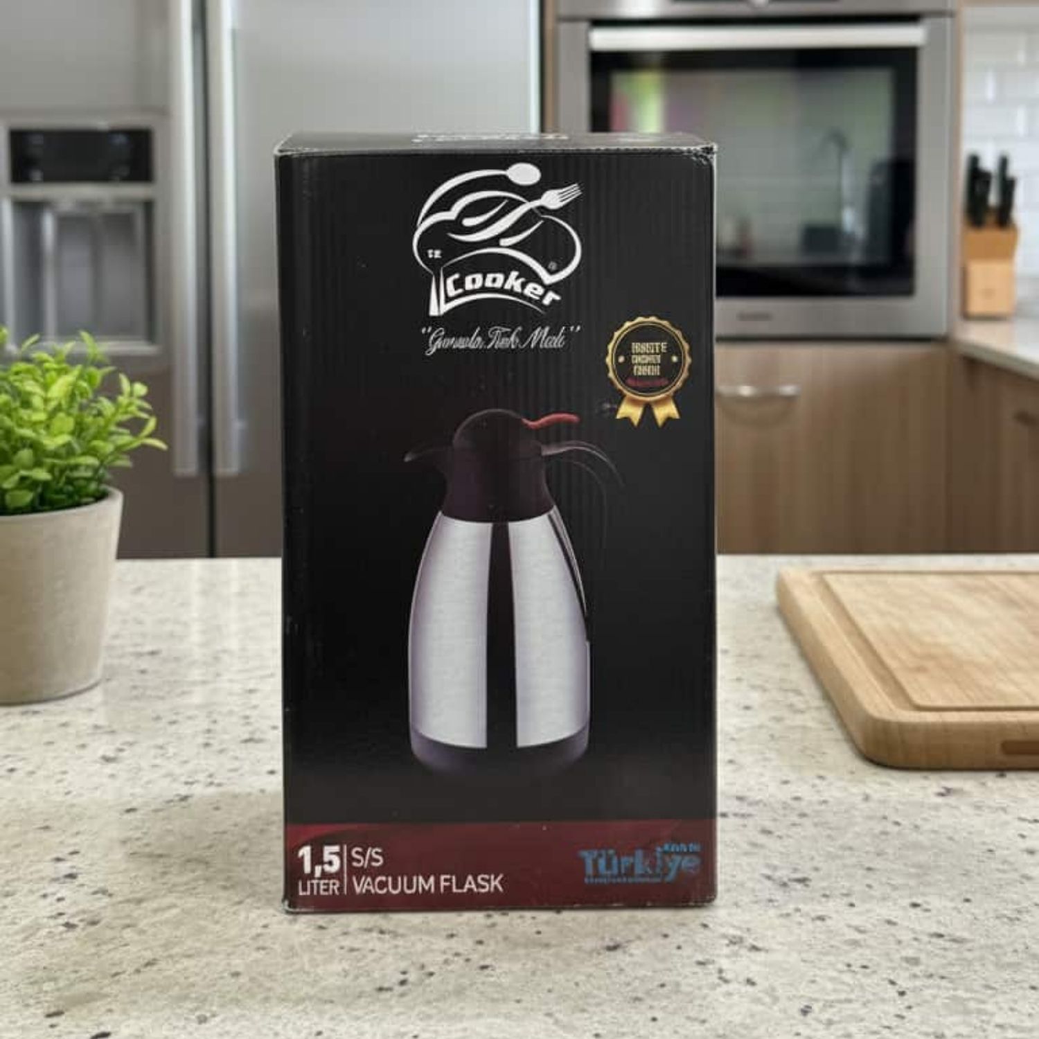 Cooker 1.5 Litre Paslanmaz Çelik Vakumlu Termos