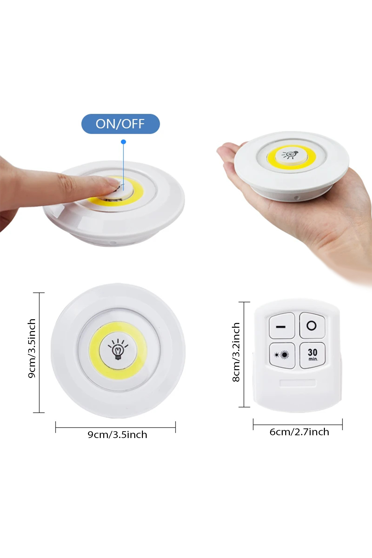 resimler/genel/Gold Orion 3+1 Uzaktan Kumandalı Pilli LED Lamba