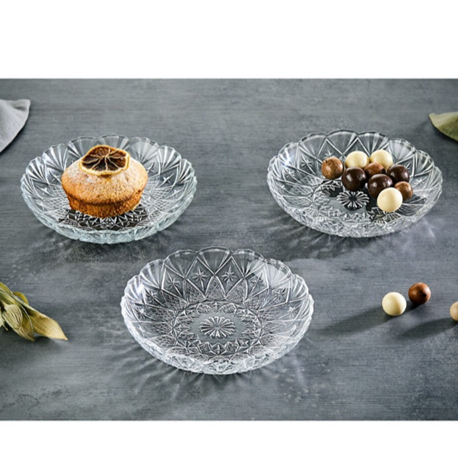 Glassco Kristalize Cam Çerezlik 12’li Set