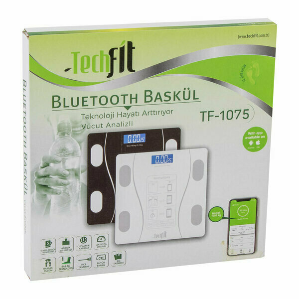 Techfit Bluetooth Vücut Analizli Dijital Baskül