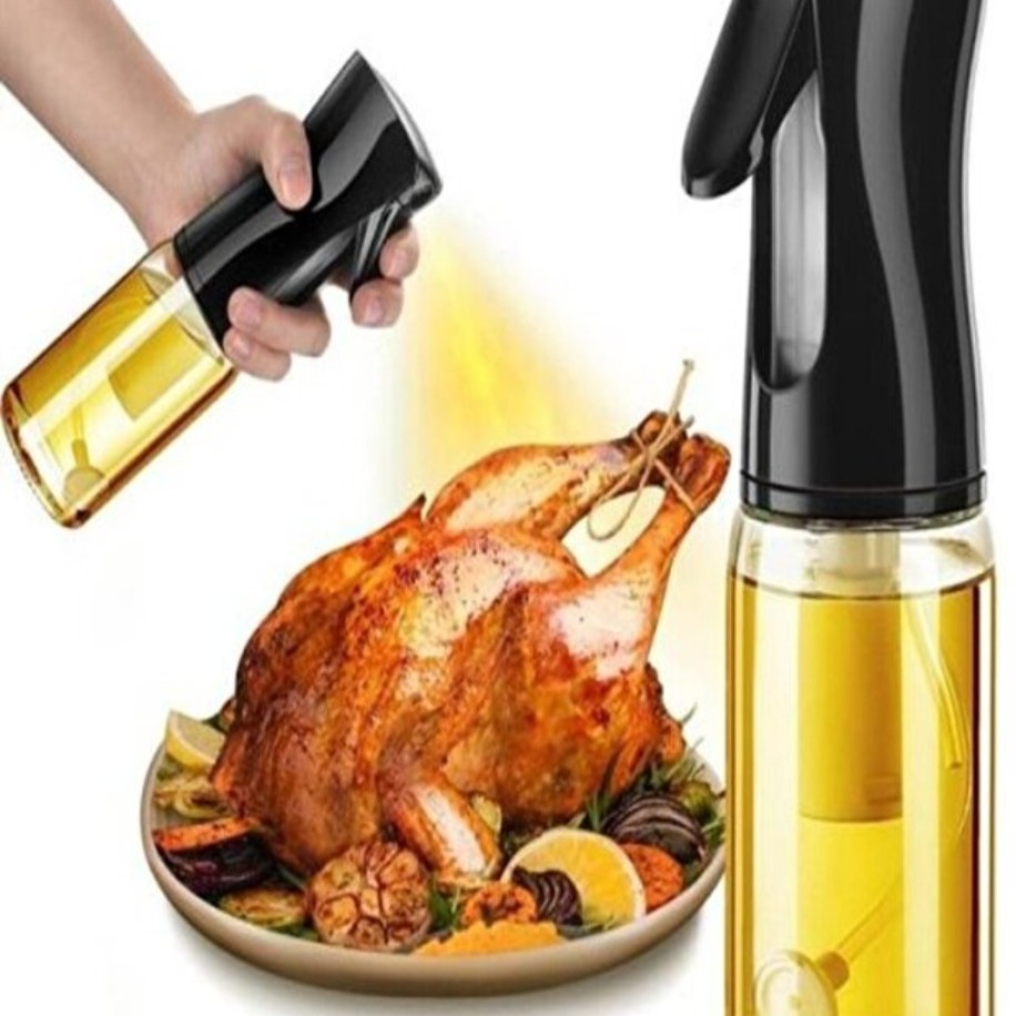 resimler/genel/Sprey Başlıklı Cam Yağdanlık – Akıtmaz Püskürtmeli Zeytinyağı & Ayçiçek Yağı Şişesi