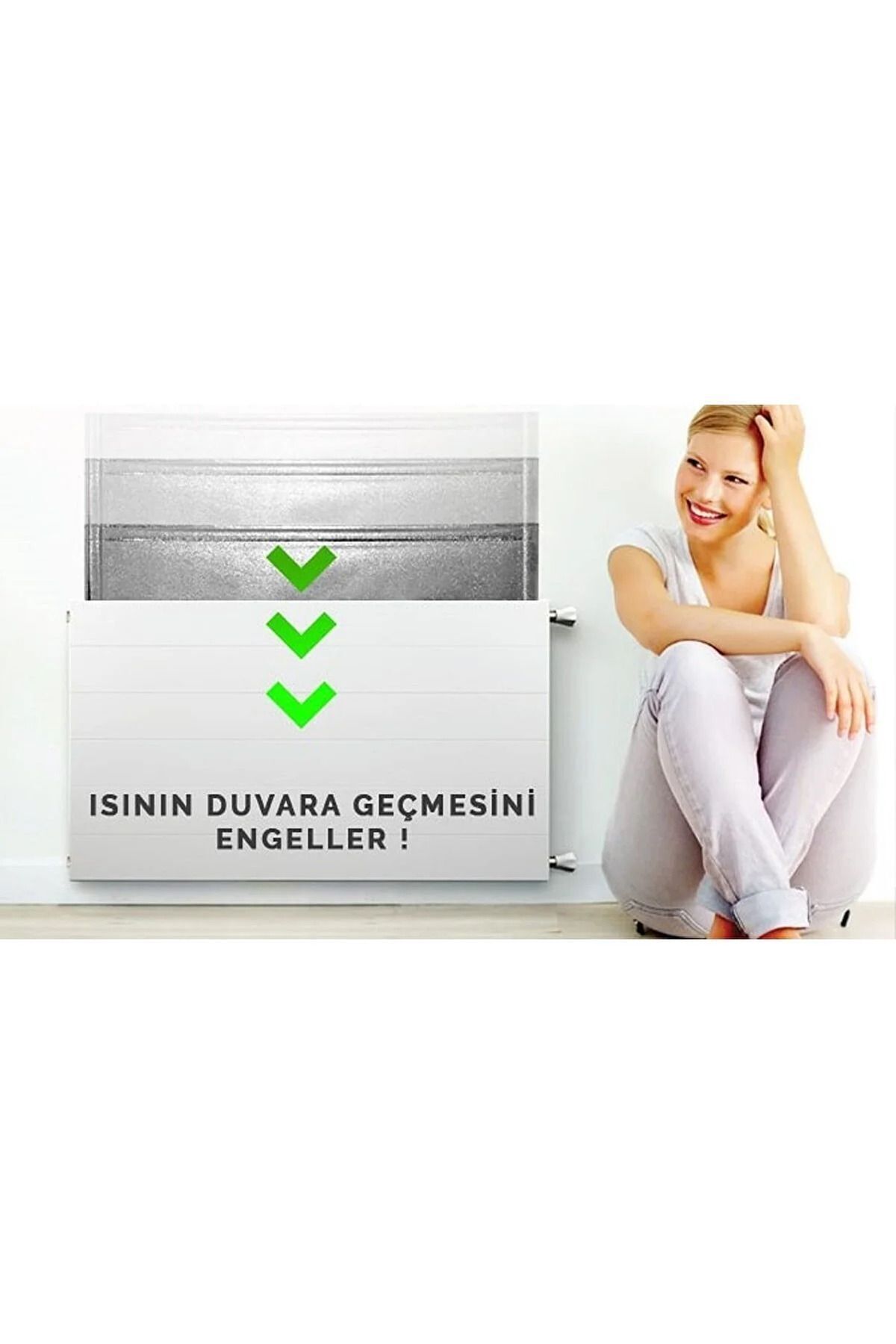 resimler/genel/Petek Radyatör Arkası Isı Yalıtım Paneli 100x60 cm 5 Adet