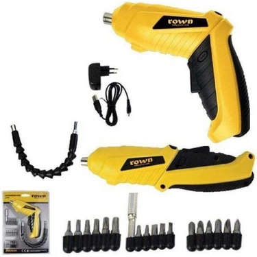resimler/genel/Rown 3.6V Şarjlı Tornavida Seti Esnek Uçlu Akülü Vidalama