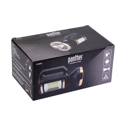 resimler/genel/Panther PT-4925 USB Şarjlı LED El Feneri Yan COB Işıklı