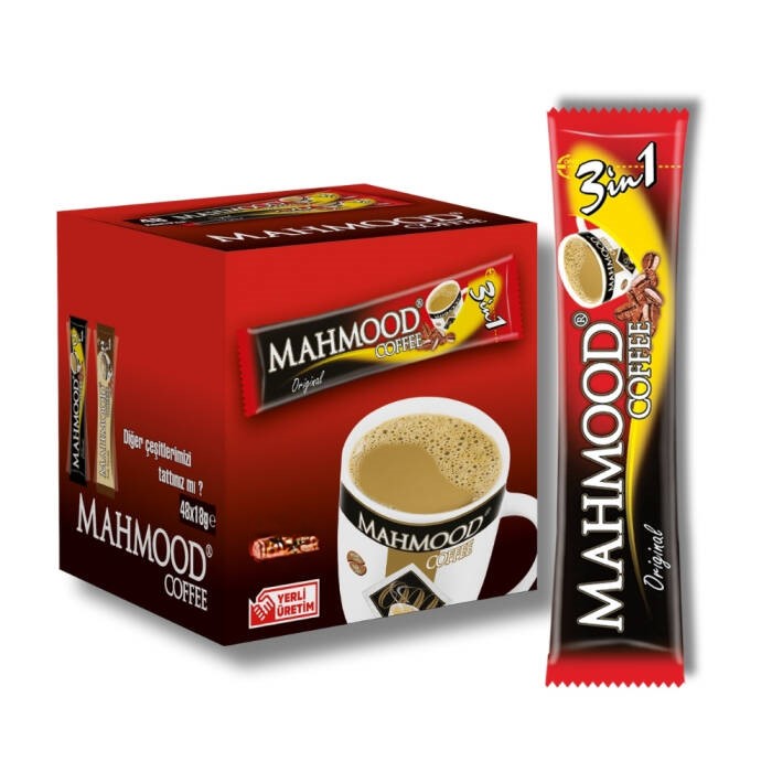 resimler/genel/Mahmood Coffee 3'ü 1 Arada Hazır Kahve 48 Adet x 18 G