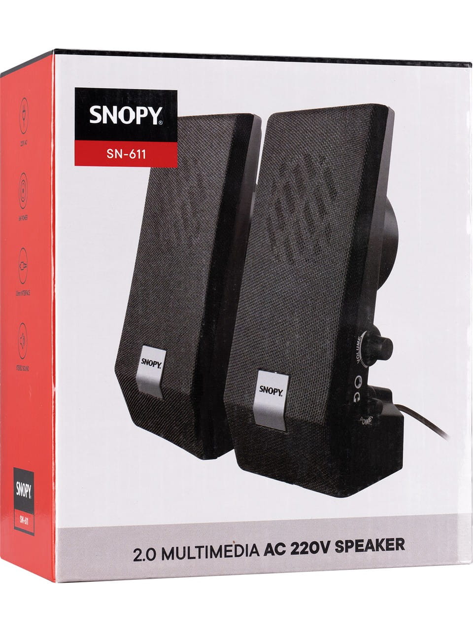 Snopy 2.0 Multimedya AC 220V Bilgisayar Hoparlörü