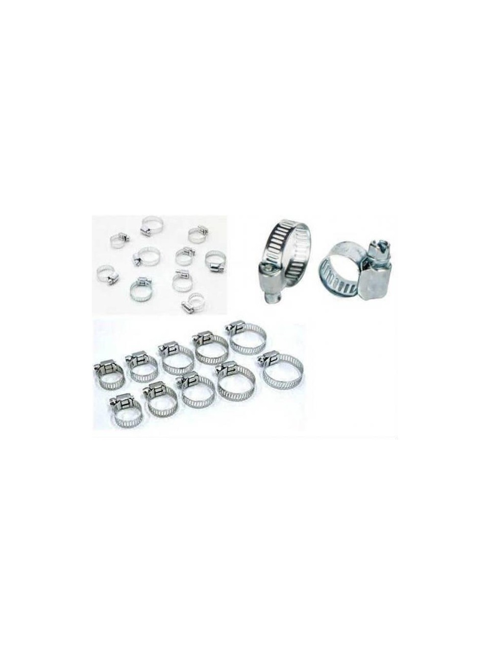 REALÖZS 10 Parça Ayarlanabilir Metal Hortum Kelepçe Seti Farklı Ölçüler