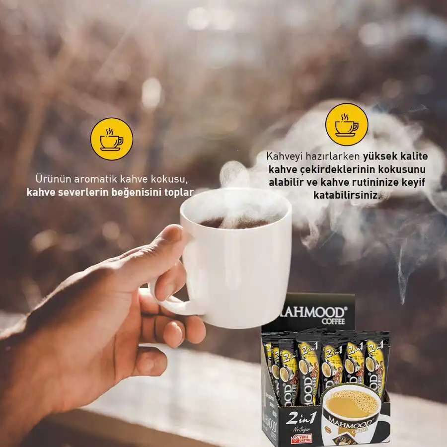 resimler/genel/Mahmood Coffee 2'si 1 Arada Hazır Kahve 48 Adet x 10 G