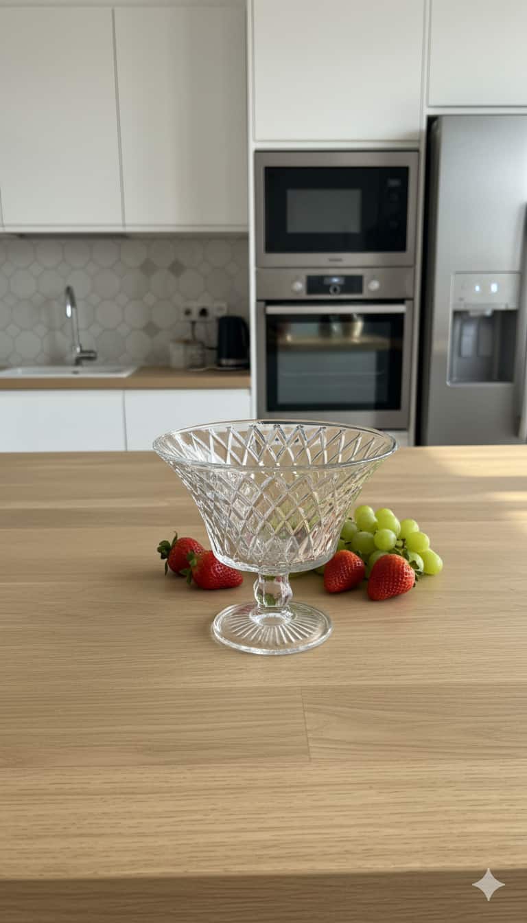 Klasik Ayaklı Cam Meyvelik