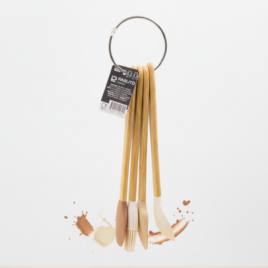 resimler/genel/Bambu Saplı Silikon Pasta Fırçası Seti