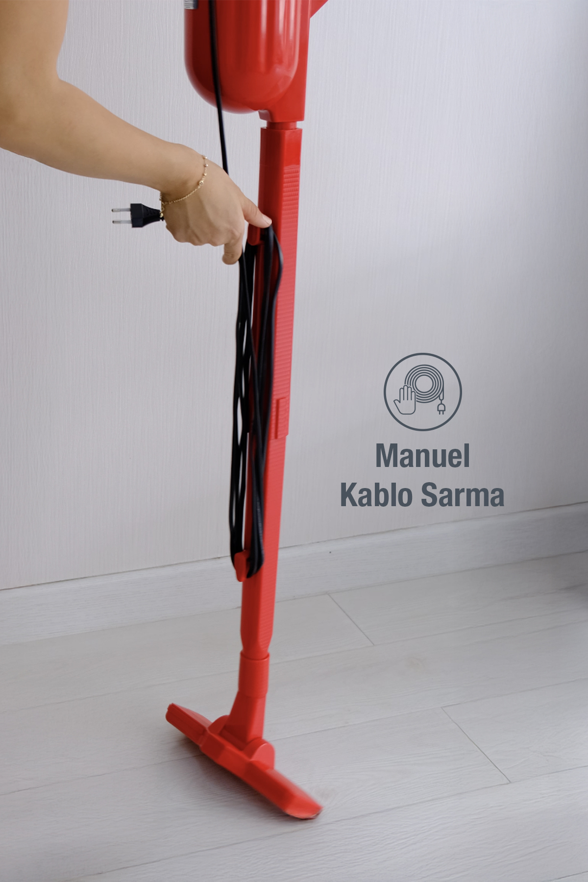 resimler/genel/Fantom Pratic-S P1200 Toz Torbasız Dikey Süpürge Kırmızı