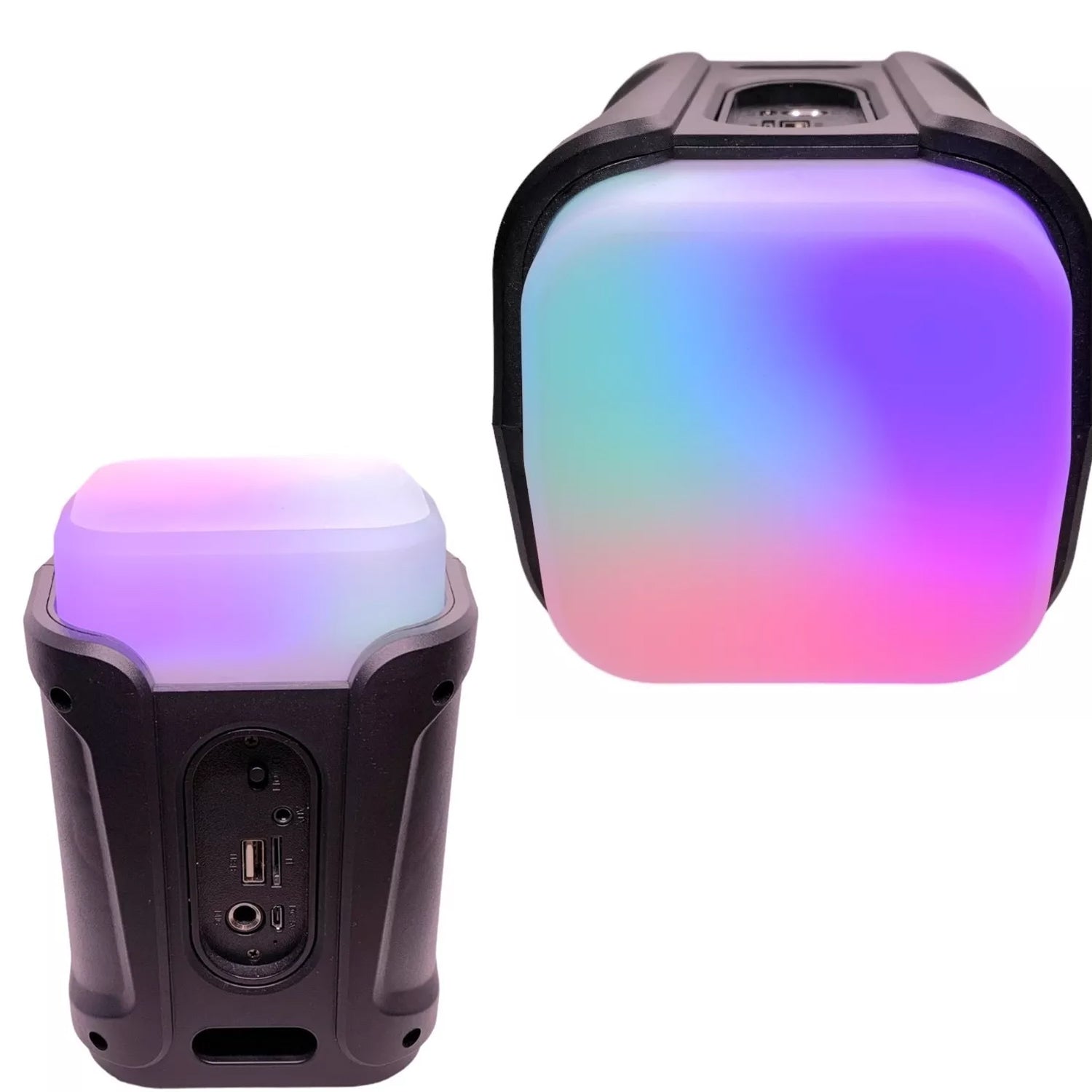 KTS RGB Işıklı Bluetooth Kablosuz Hoparlör 3 İnç