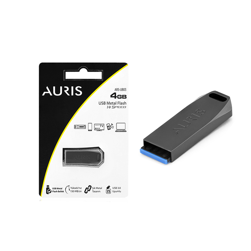 Auris USB 3.0 Metal Flash Bellek 4 GB
