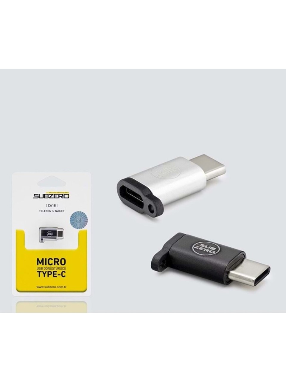 Subzero CA18 Micro USB to Type-C Dönüştürücü Adaptör