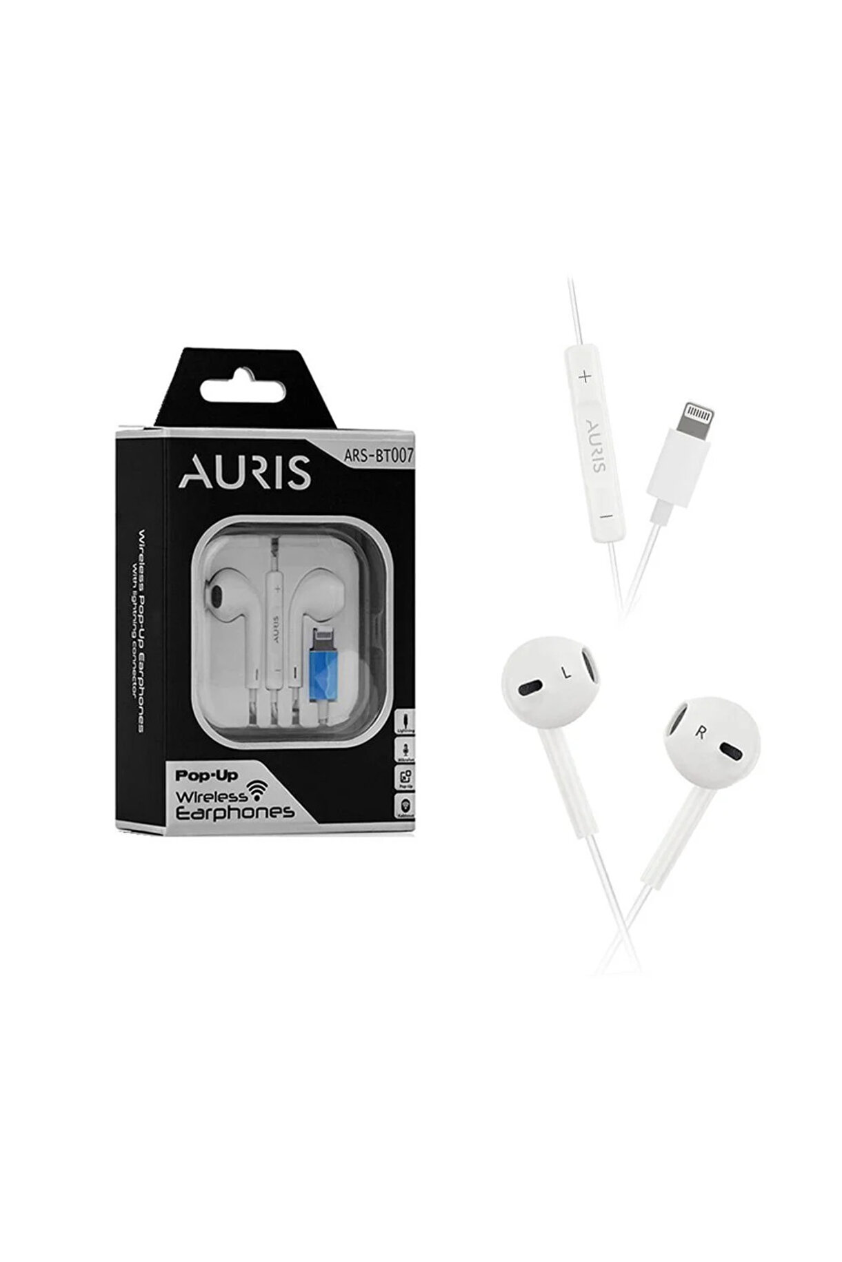 Auris Lightning Girişli Pop-Up Wireless Bluetooth Kulaklık