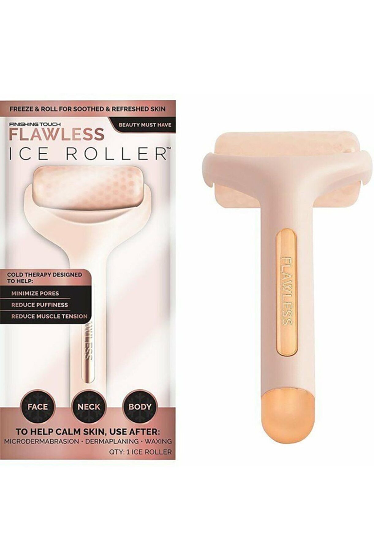 Soğuk Terapi Ice Roller Yüz Masaj Aleti Çıkarılabilir Başlıklı