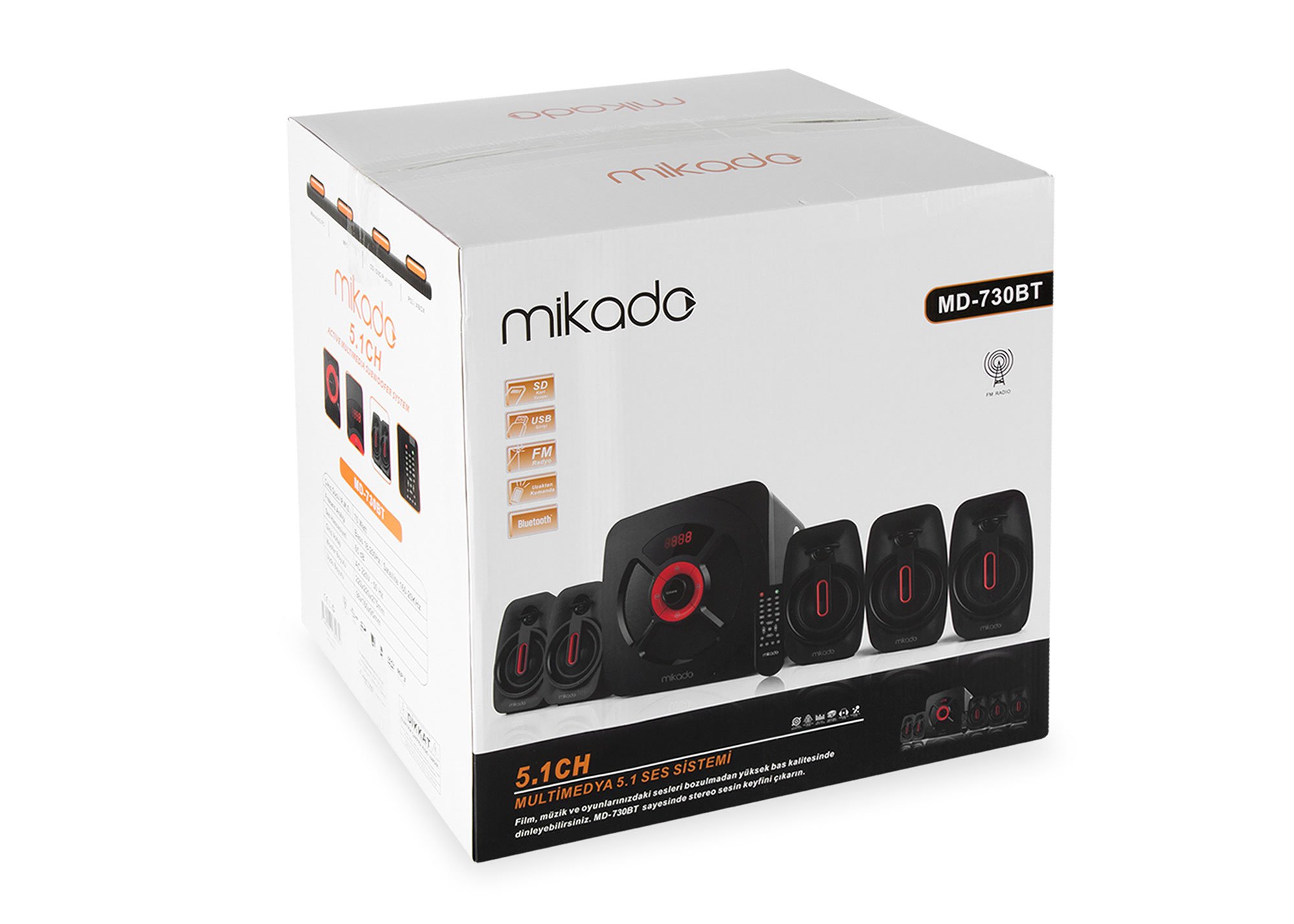 Mikado Bluetooth USB FM 5.1 Ses Sistemi
