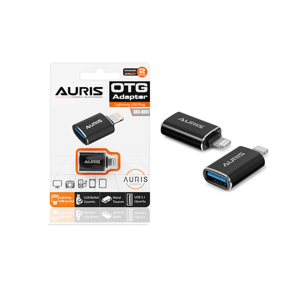 Auris Lightning OTG USB Dönüştürücü Adaptör