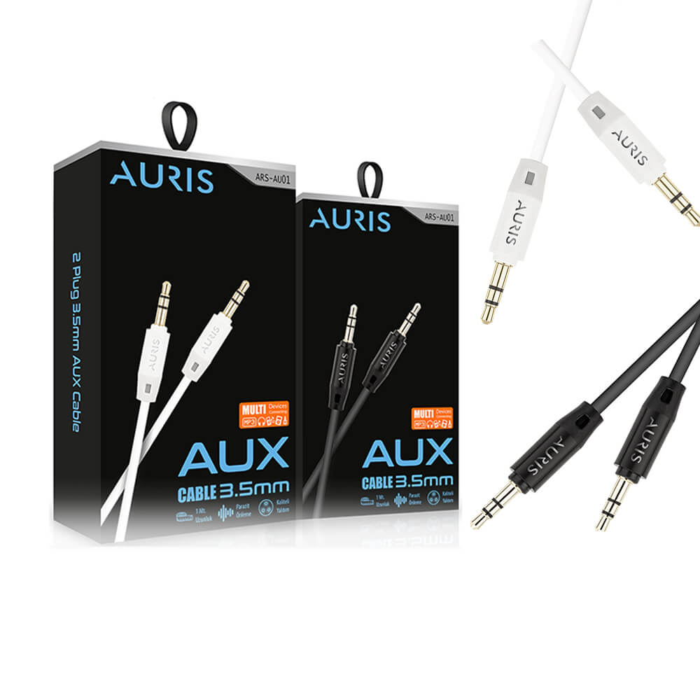 Auris 3.5mm AUX Ses Kablosu Yüksek Kalite Stereo