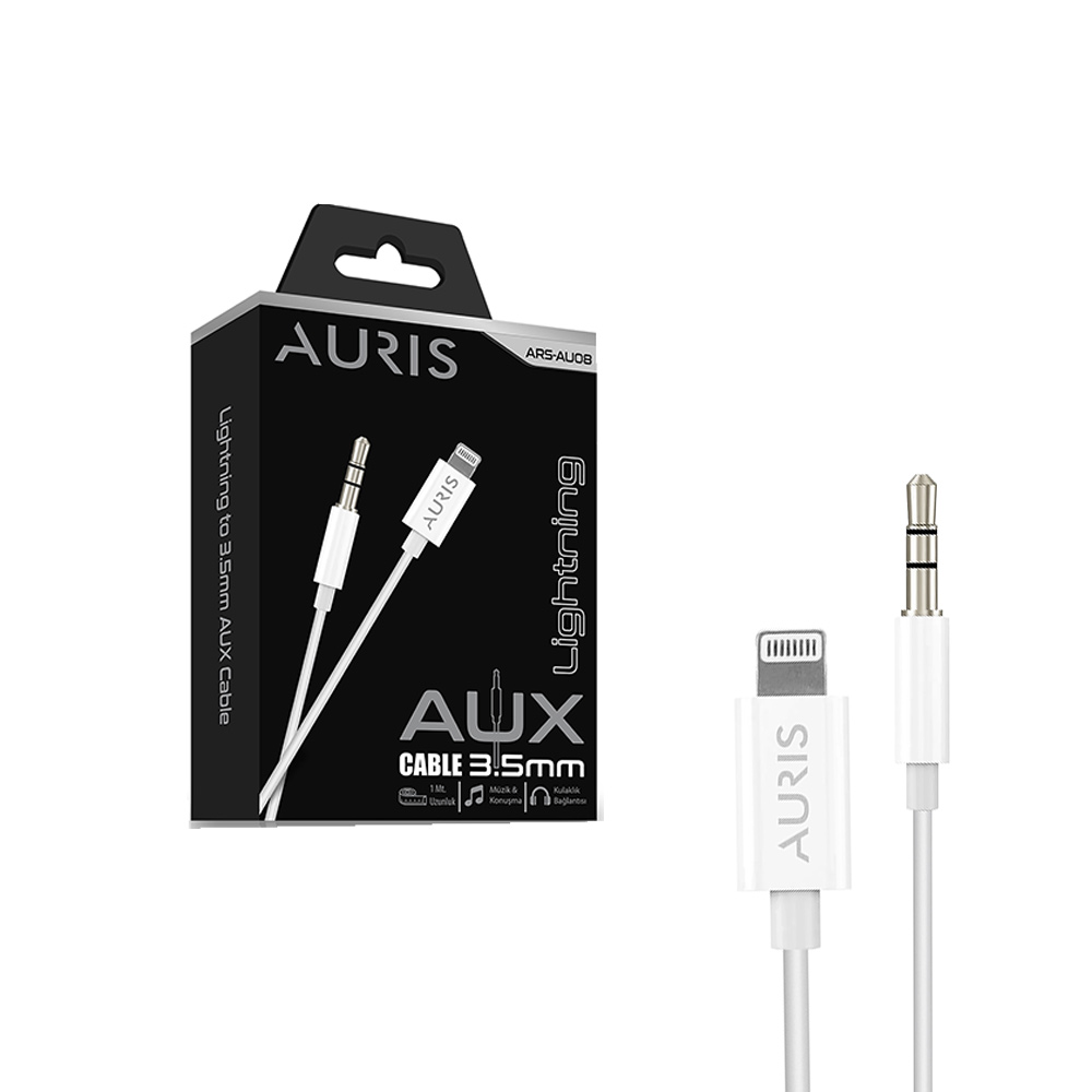 Auris Lightning Bluetooth AUX Kablo 3.5mm