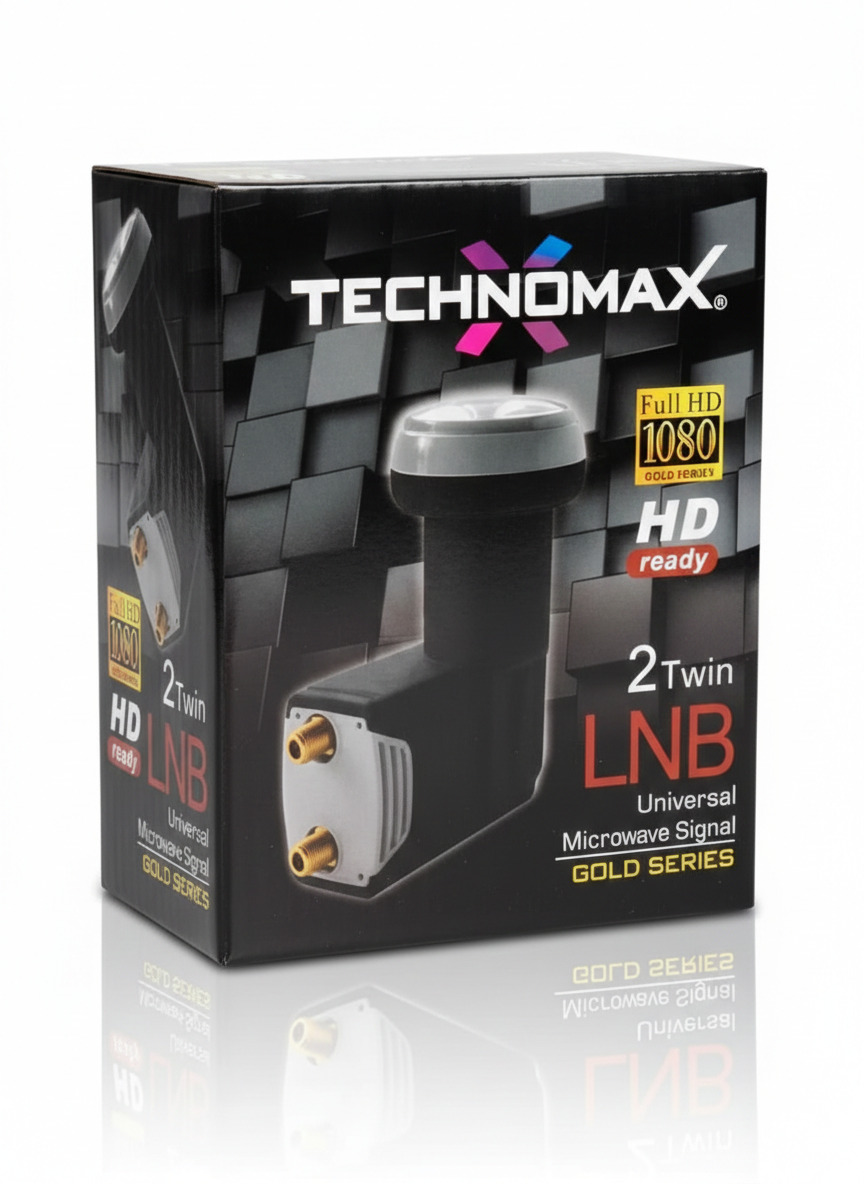 Technomax Full HD 1080P Twin LNB 2 Çıkışlı Gold Series