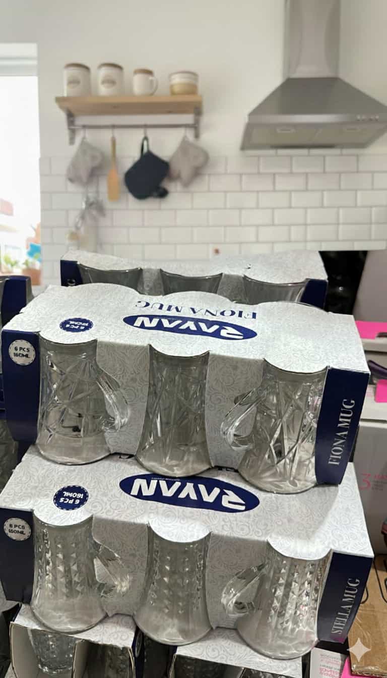 RAVAN Fiona Cam Kupa Bardak 6’lı 180 ml