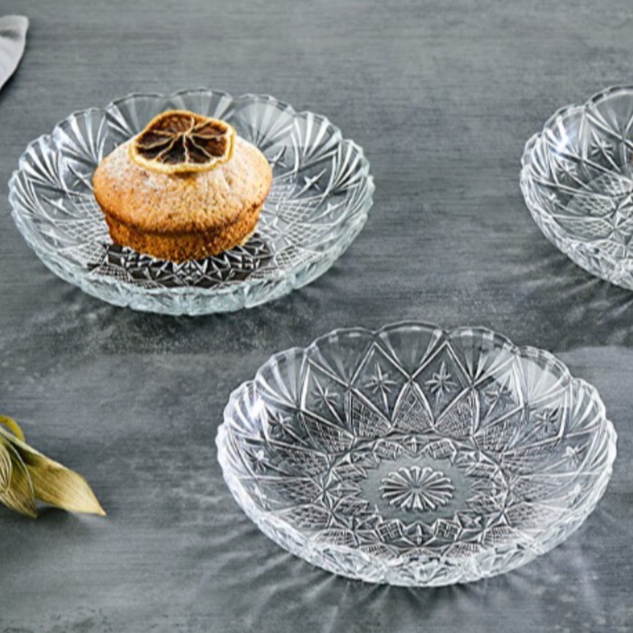 Glassco Kristalize Cam Çerezlik 12’li Set