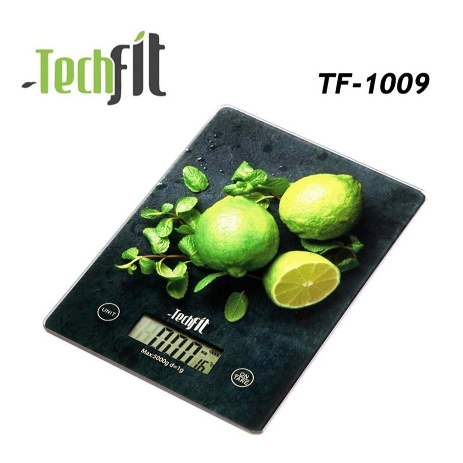 Techfit Cam Dijital Mutfak Tartısı & Terazisi 5 KG LCD Ekranlı