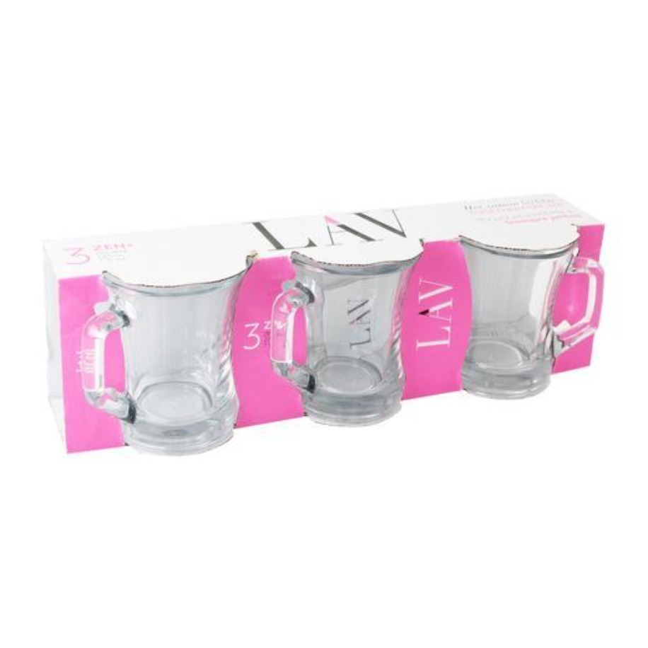 LAV Zen 3lu Kulplu Bardak Takımı -225 Cc