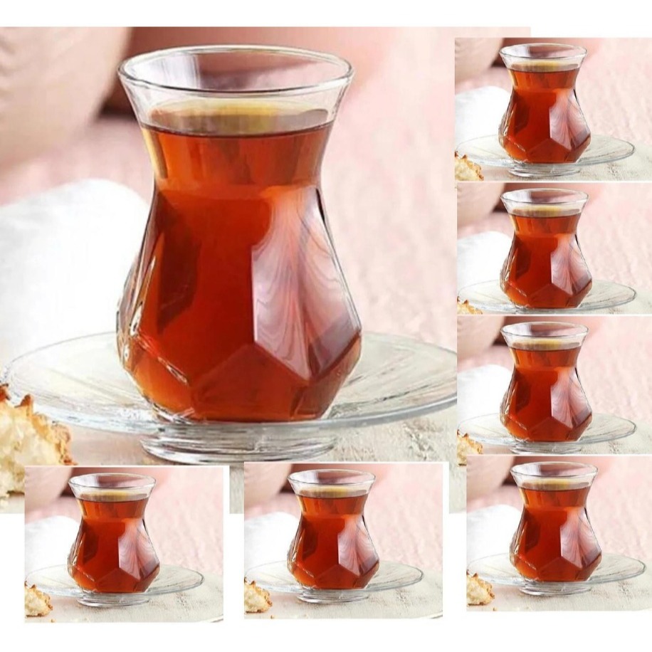 Lav Alya Cam Çay Bardağı 6’lı Set 165 cc