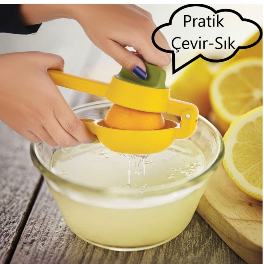 Pratik Çevir-Sık Manuel Limon Sıkacağı