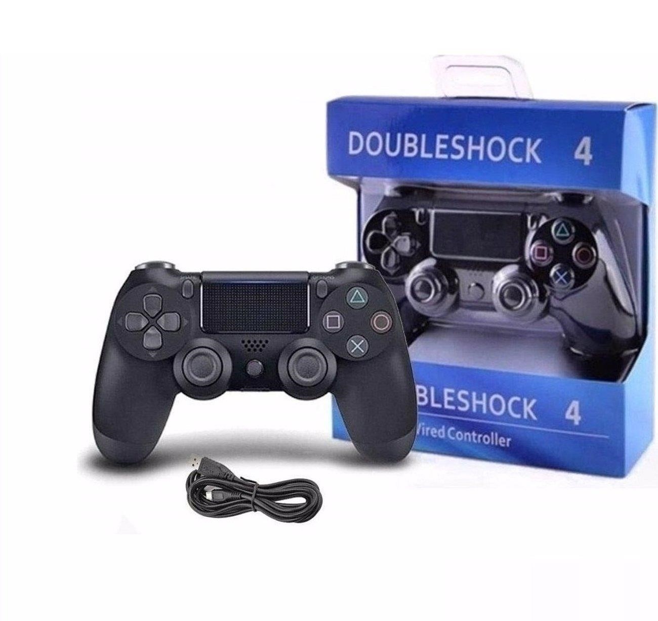 PS4 Uyumlu Kablosuz Bluetooth Oyun Kolu DoubleShock Siyah