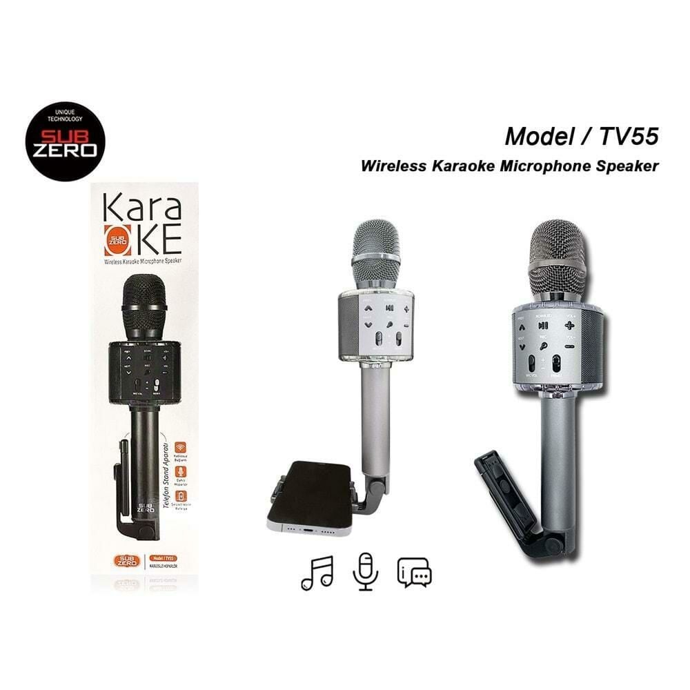Subzero Kablosuz Karaoke Mikrofon Hoparlör Bluetooth