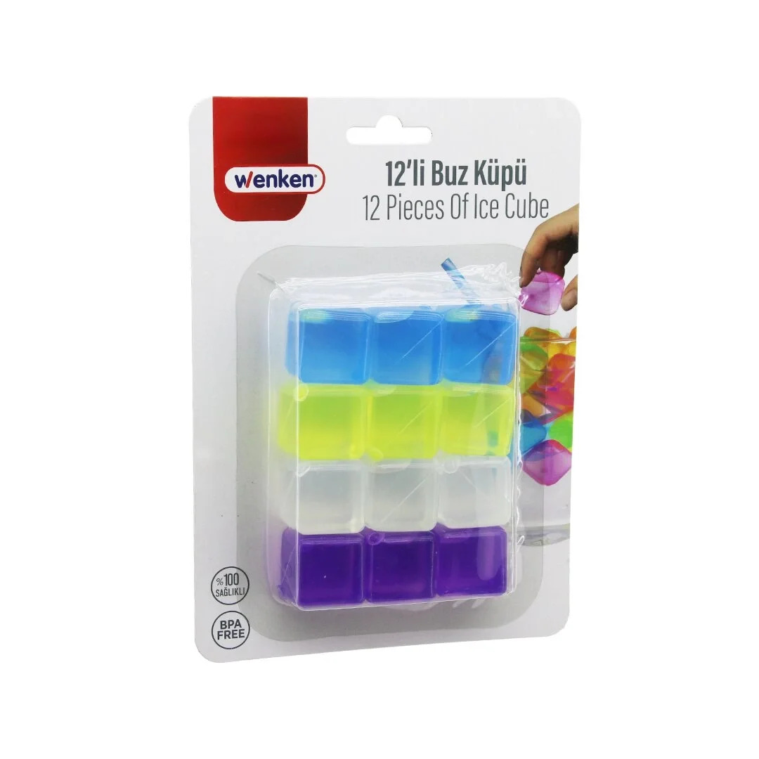 Wenken 12’li Renkli Buz Küpü (Tekrar Kullanılabilir)